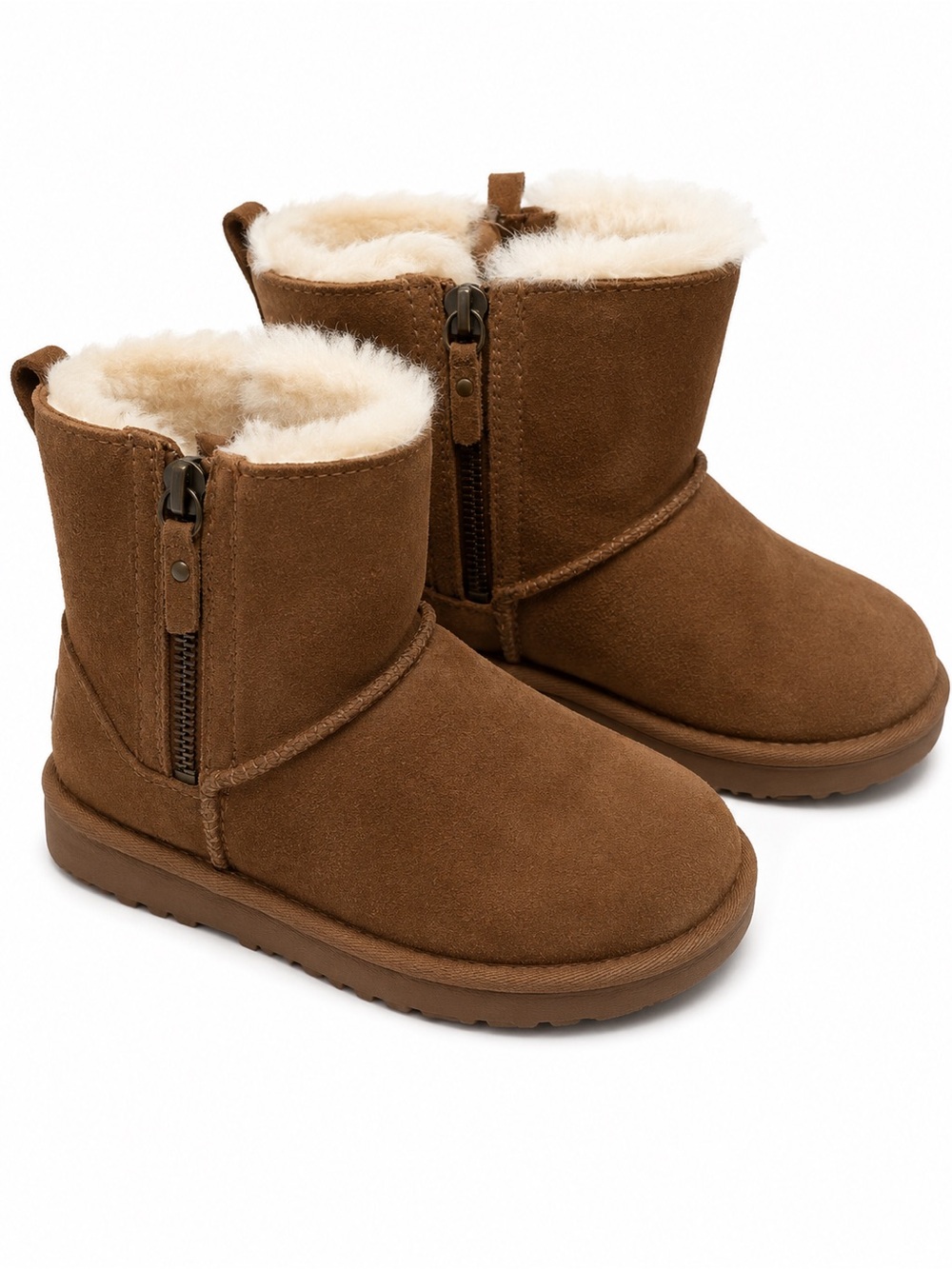 UGG Chestnut Women’s Zip-Entry Shearling-Lined Boot